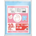プラスプラス ペール用 10L 0.025mm 青 10枚入り オルディ