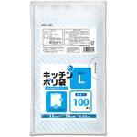 プラスプラス キッチンポリ袋LD-L 透明 100枚入り オルディ
