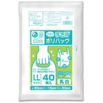 プラスプラスネオ手提げ LL 0．016乳白 40枚入り オルディ