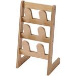 木製スリッパラック3段 パール金属