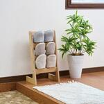 木製スリッパラック3段 パール金属