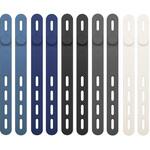 シリコン製ケーブルバンド 10本セット 結束バンド ソフトタッチ ケーブル 配線 コード 収納バンド メディアカバーマーケット