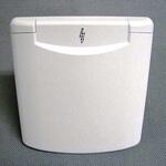 パワーインレット121(色：白) ソケット付 カーク産業