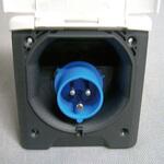 パワーインレット121(色：白) ソケット付 カーク産業