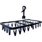 CLRⅡ 折りたたみ角ハンガー ポリカ ピンチ32個付 東和産業