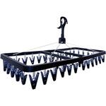 CLRⅡ ジャンボ角ハンガー ポリカ ピンチ42個付 東和産業