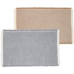 厚手のワッフル織りバスマット 大判 アイメディア