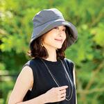 小顔魅せ目深にかぶれるUV帽子 アイメディア
