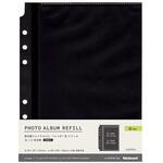 コット/黒台紙フォトアルバム替台紙/2L判 5枚入 ナカバヤシ