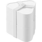 バルブ付き密閉おにぎりケース タワー 2個組 ホワイト 山崎実業