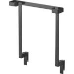 キッチンシンク下収納扉レジ袋ハンガー タワー ブラック 山崎実業