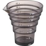 マグネット段々計量カップ タワー 50mL ブラック 山崎実業