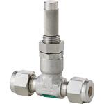 ニードルバルブ_13.7MPa_超微量調整 ニューV-Series SUS316 マイクロメータ付 食い込み(インチ) フジキン