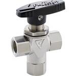 ボールバルブ_4.9MPa_ニューV-Series SCS14 3方 ねじ込み フジキン