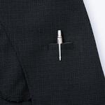 メンズノーカラージャケット アイトス