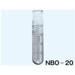 NBO-20 試験管 丸底 白 最小目盛1mL 20mL NBシリーズ 日本理化学器械(NRK)