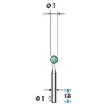 ミニチュア軸付砥石 GC NSK(ナカニシ)