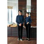 メンズ長袖スタンドカラーシャツ アイトス