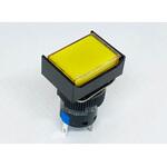 LA128AJ-11DZ-12V-Y 照光式プッシュスイッチ 長方形 オルタネイト 12V LA128AJ-11DZ-12Vシリーズ アズワン