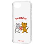iPhone 16e / トムとジェリー / 耐衝撃 ハイブリッドケース / ジェリーとタフィー_後ろ姿 レイ・アウト
