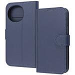 AQUOS sense10/sense9 / 耐衝撃 マグネットベルト シンプル 手帳型レザーケース / ダークネイビー レイ・アウト