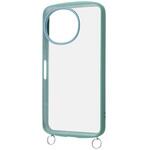 AQUOS sense10/sense9 / Puffull 耐衝撃 バンパー ストラップ金具付き ハイブリッドケース / オリーブ_グリーン レイ・アウト