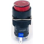 LA128AY-11DZ-24V-R 照光式プッシュスイッチ 丸形 オルタネイト LA128AY-11DZシリーズ 共立電子産業