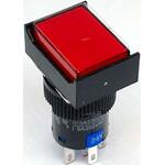 照光式プッシュスイッチ 長方形 24V LA128AJ-11Dシリーズ アズワン
