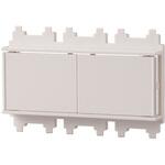 ケーブル通線プレート ホワイト 日動電工