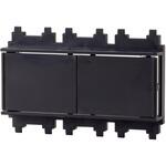 ケーブル通線プレート ブラック 日動電工