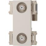 2端子テレビ端子(シボ加工品 神保電器