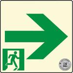 - 標識 避難誘導 蓄光式 スクエアタイプ 消防認定品 モノタロウ 69523765