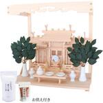 すぐにお祀りできる神棚セット 白川 神棚板・神具お供え付き 神棚の里