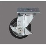 GFN-695 Φ100自在キャスターM6ブレーキ無 ゴム SUS(エスユーエス)