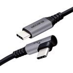 USBケーブル C-C USB2.0 PD対応 抗菌 抗ウィルス L字コネクタ タイプC スマートフォン タブレット エレコム