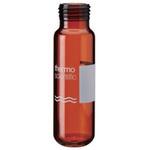 多機能オートサンプラーバイアル(ND18)ラベル付 ガラス ラウンドボトム 6ASVシリーズ Thermo Fisher Scientific