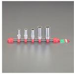 EA618PP-1 3/8"DR/8-17mm[5個組]セミディープソケットセット 12角 エスコ