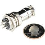 PRT-11475 6-Pin Chassis Connector - Panel Mount male and female SPARKFUN