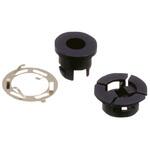 PZ-3-1 BLACK LEDホルダ 3mm T-1 スルーホールLED用 1袋 10個入 マックエイト