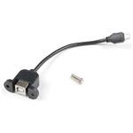 CAB-15463 Panel Mount USB-B to Micro-B Cable - 6" SPARKFUN