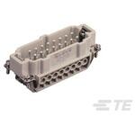 T2040162101-000 ヘビーデューティパワーコネクタ HDC HE シリーズ オス 16極 16A 500 V 1箱 5個入 TE CONNECTIVITY