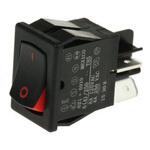 ロッカースイッチ 単極単投 SPST イルミネーション：なし カットアウト幅：12.9mm Carlingswitch