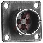 UTG010-4P 丸型コネクタ 4極 フランジマウント 1袋 100個入 SOURIAU