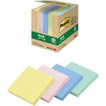 【強粘着】 ポストイット 強粘着ふせん ノート  75×75mm マルチカラー 3M スリーエム 3M(スリーエム)