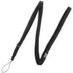 スマートフォン(汎用) ネックストラップ ロングタイプ ブラック MSソリューションズ
