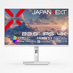 液晶ディスプレイ 23.8型/3840×2160/HDMI×1、DP×1、USB-C×1/ホワイト/スピーカー有/2年保証 JAPANNEXT