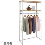 61-802-96-1 折りたたみ式スリット什器片面セット W90×H180 ホワイト アズワン
