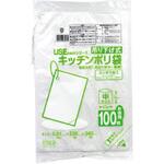 USE5 キッチンポリ袋 中 100P ひも付き サンスクリット