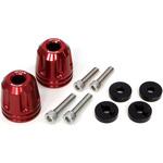 アルミバーエンド リボルバー RED (HONDA/SUZUKI M6) ACTIVE(アクティブ)