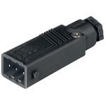 932143200 STAS 3 N V0 black 電源コネクタ 産業用コネクタ STシリーズ ケーブルマウント プラグ 黒 1袋 100個入 Lumberg Automation